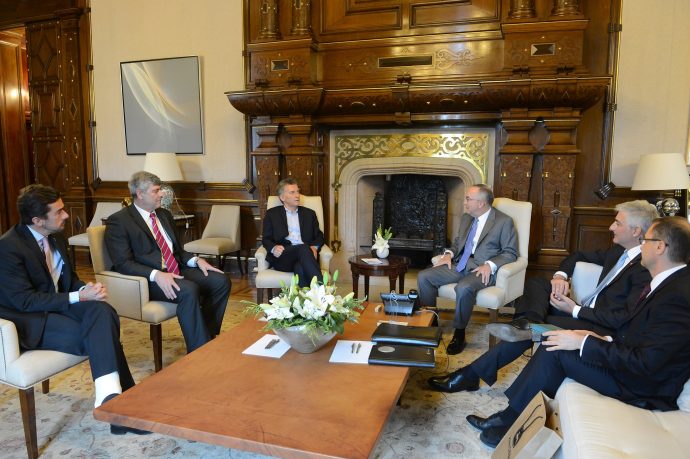 Visita del CEO global de John Deere a presidente Mauricio Macri